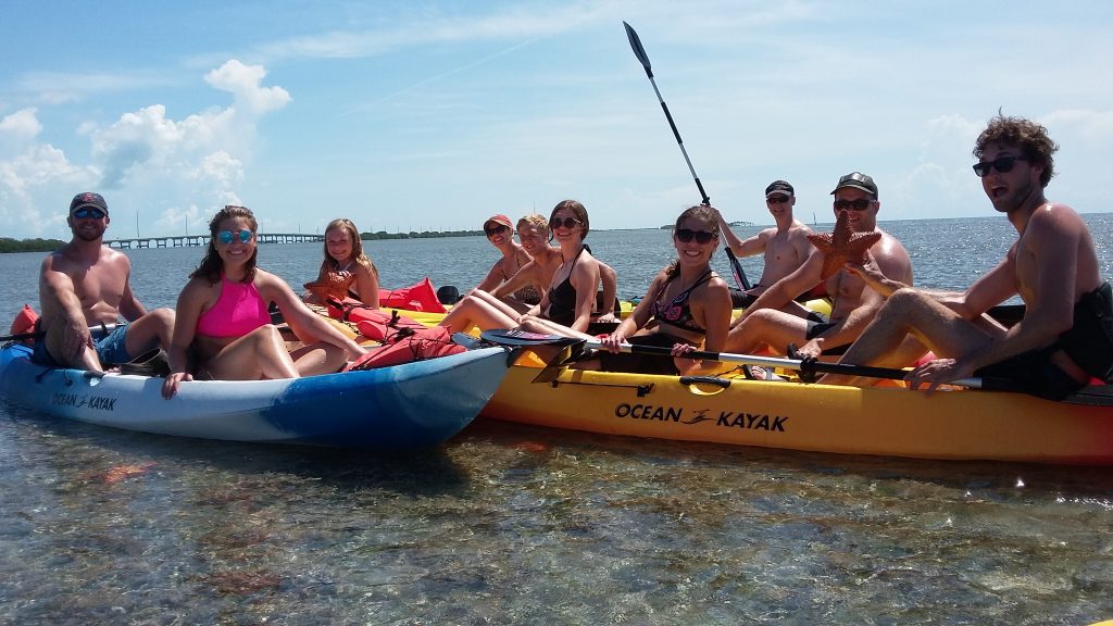 kayak tour group